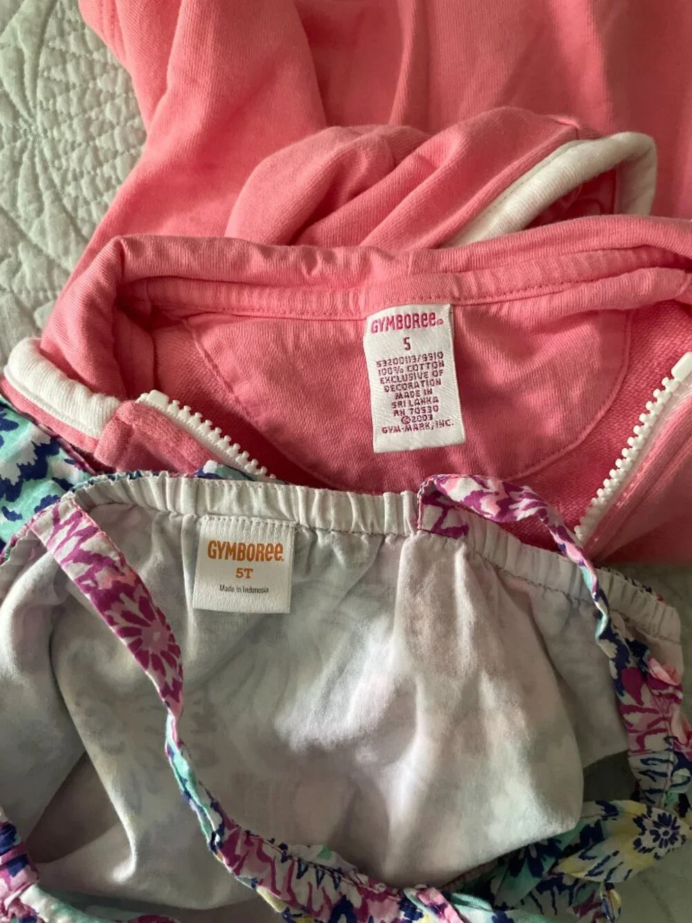 GYMBOREE 2 Piece Vibrant Pink Floral Cotton Set  | Size 5